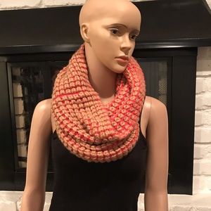 Gap Pink & Tan Infinity Scarf